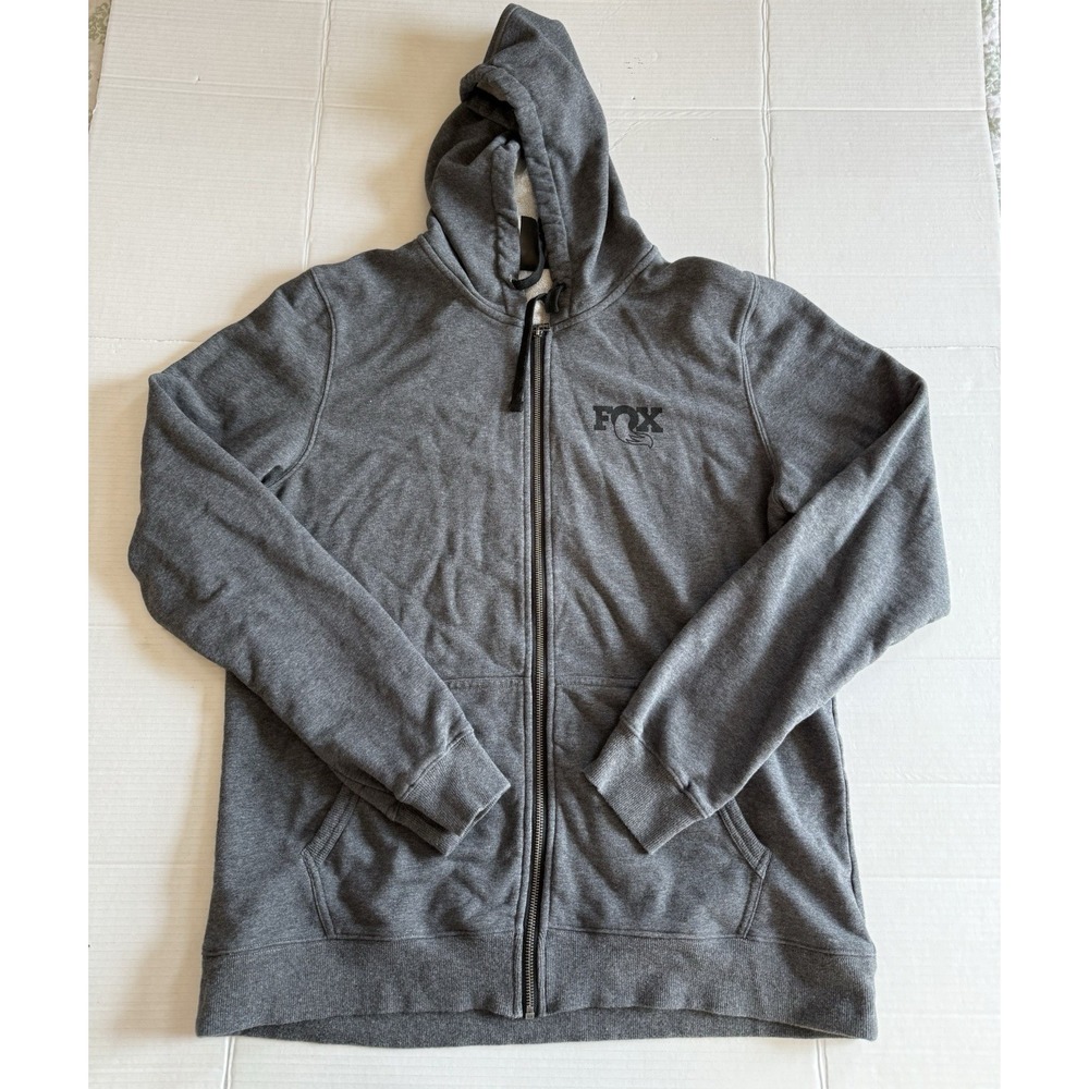 FOX factory Incorporated men's gray hoodie full zip size XL/tall